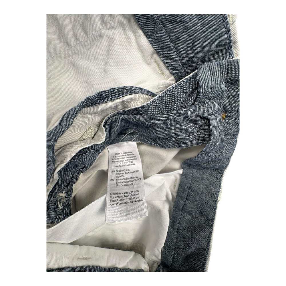 J.Crew Stretch Chino Shorts Mens 29 Navy Blue Flat Front 9" Inseam - Picture 5 of 8